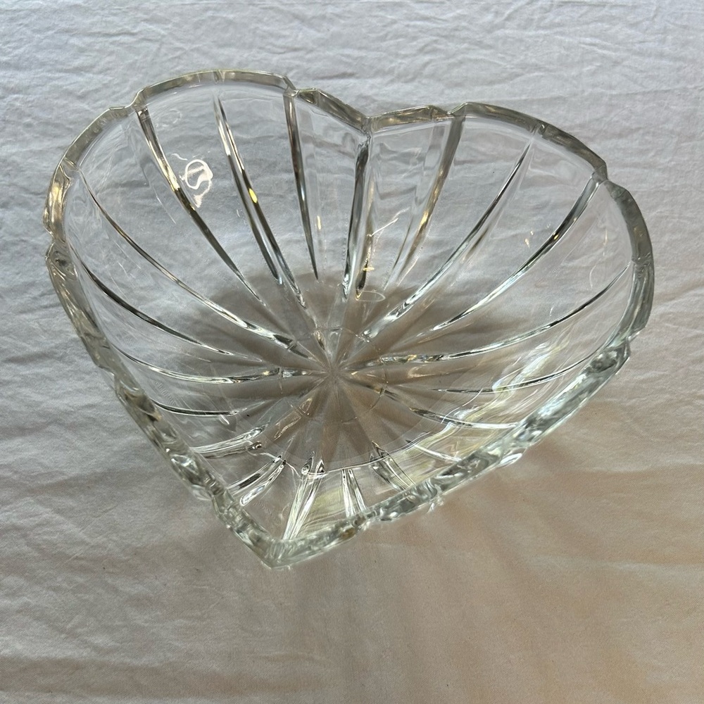 Mikasa Heart-Shaped Glass Bowl